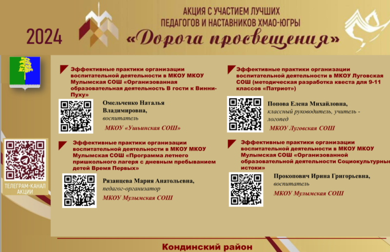 Дорога просвещения 3 этап ПРОСПЕКТ ЛУЧШИХ ПРАКТИК Кондинский район 3